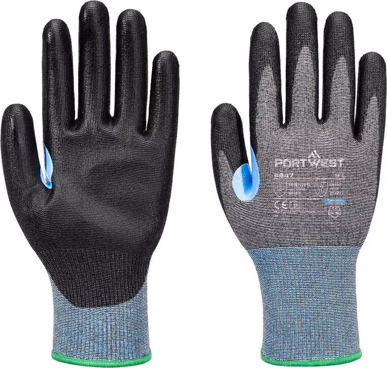 Guanto antitaglio Cs D15Poliuretano- Taglia Xxxl - Grigio/Nero - Portwest