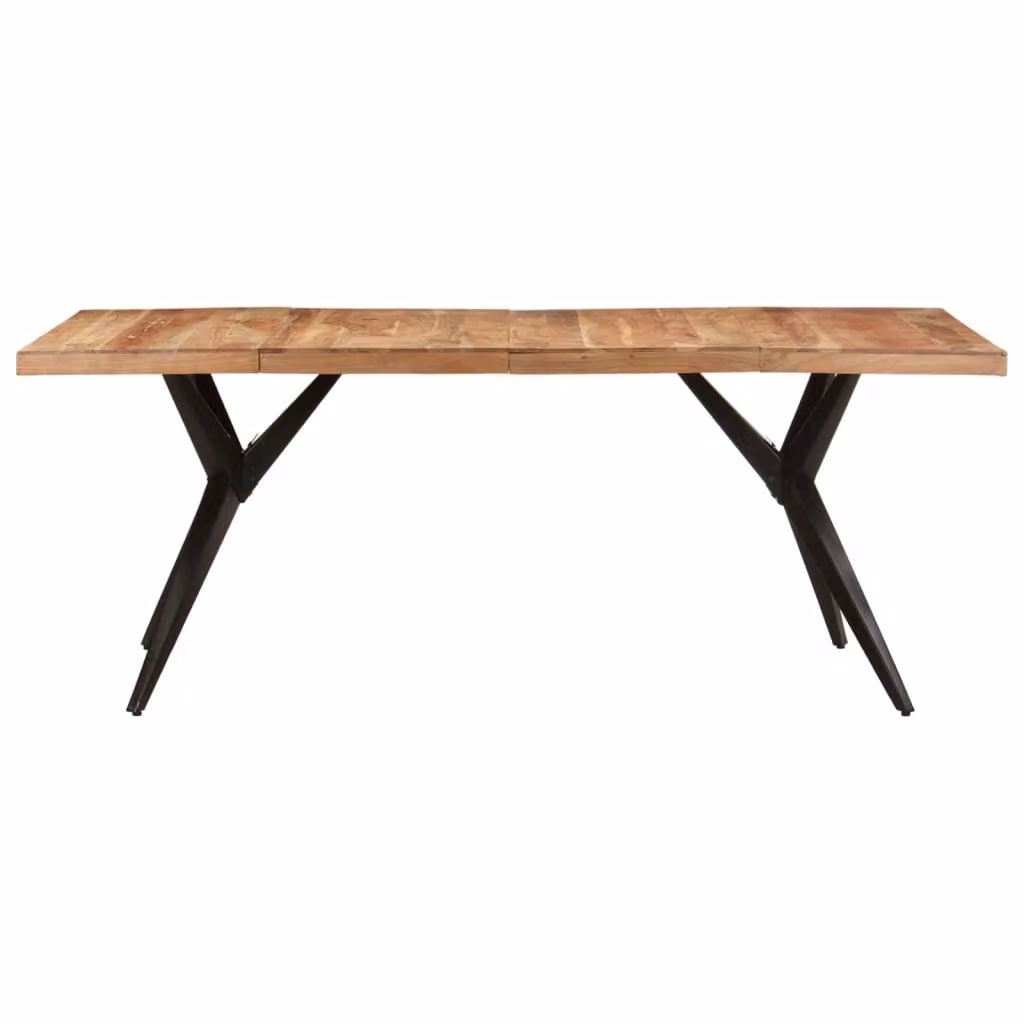 Tavolo da pranzo 200x90x76 cm in legno massiccio di acacia