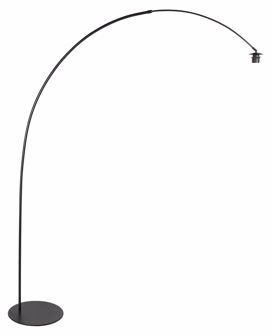 Lampada da terra - nero - Curve - plastica metallo - apparecchio singolo - E27 - 4219ZW - Anne Lighting