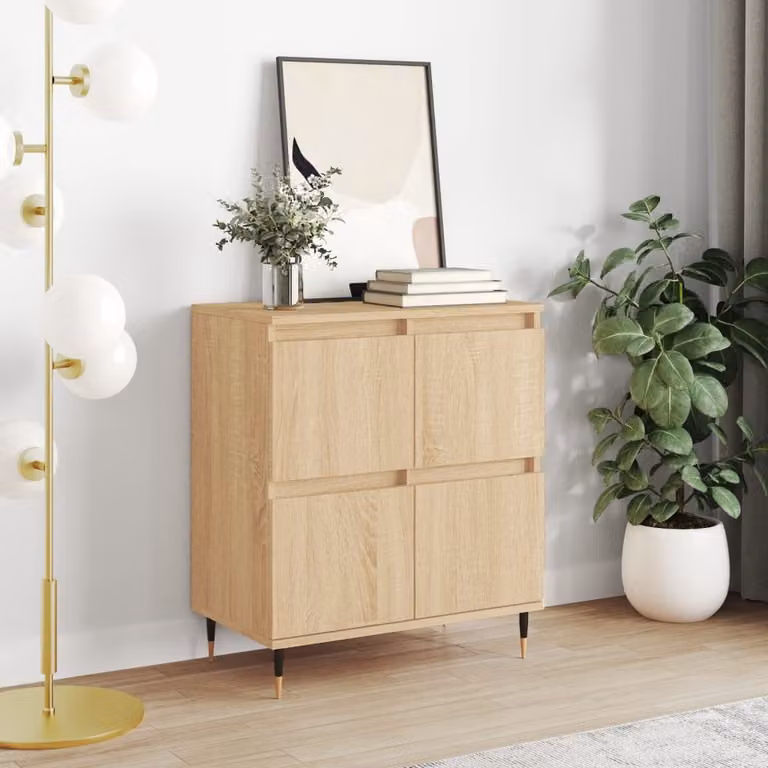 Credenza moderna vidaXL in legno Rovere Sonoma marrone L: 60 cm, P: 35 cm, H: 70 cm