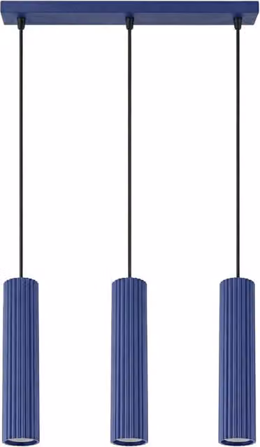 Lampada a sospensione KARBON 3L oltremare