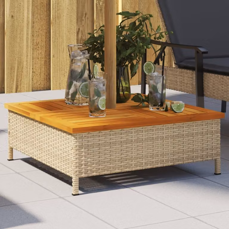 Maison Exclusive - Rivestimento per base ombrellone Beige 70x70x25 cm Acacia
