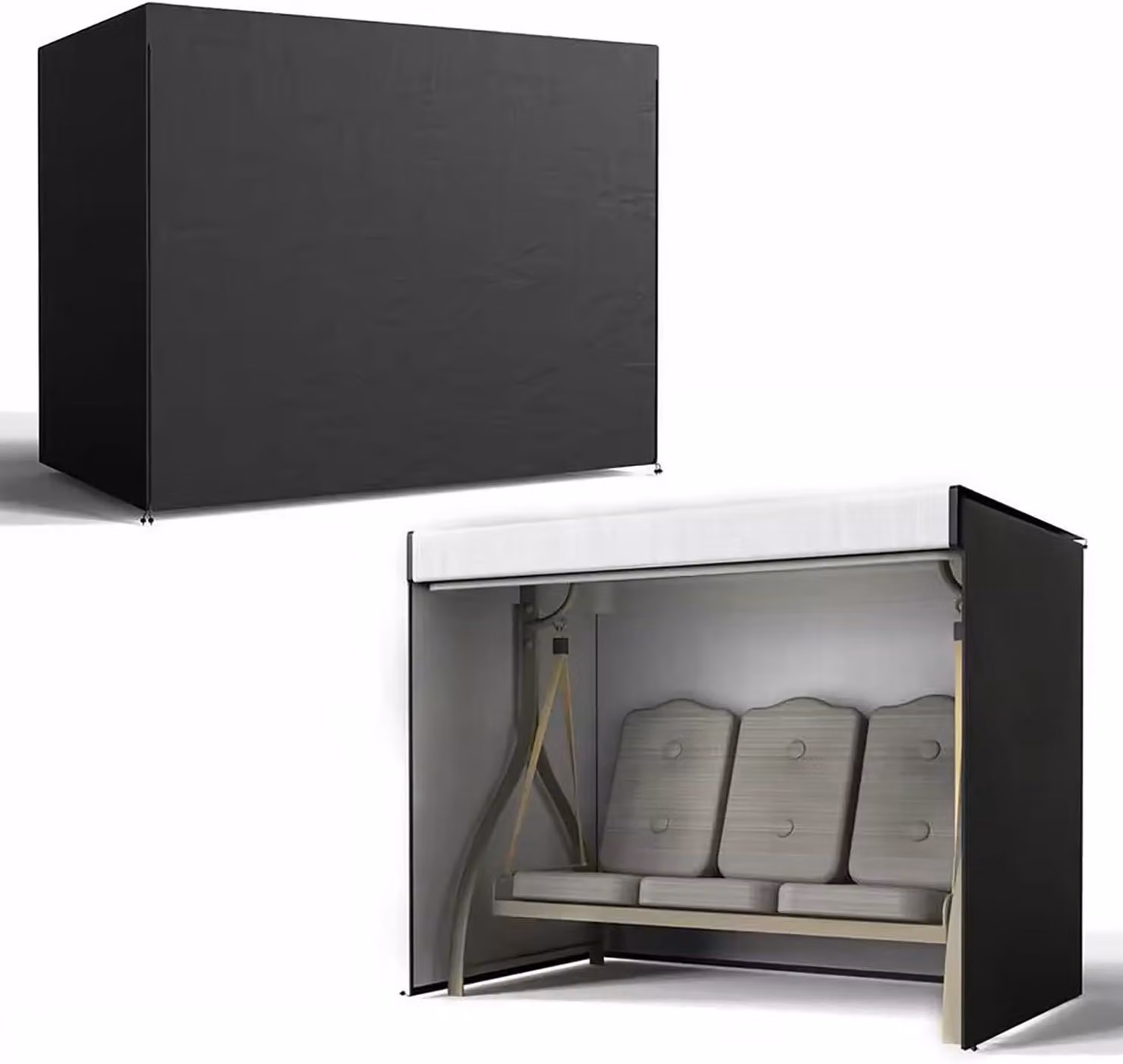 Copertura protettiva per panchine a dondolo, impermeabile, dimensioni 220x170x124 cm, per mobili da giardino