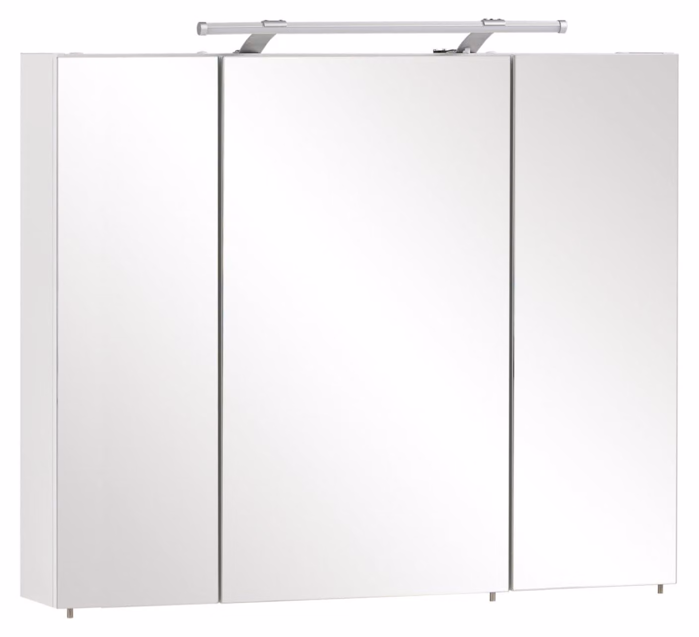 Specchiera con illuminazione Möbelpartner Dorina 90 x 16 x 75 cm bianco