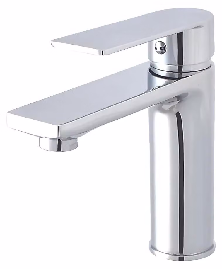 Miscelatore monocomando per lavabo, cromo, ottone, 1 pezzo