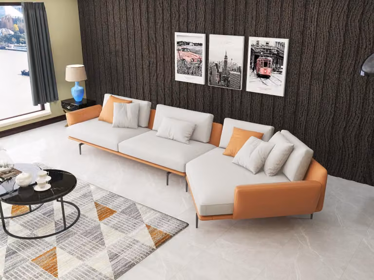 Ecksofa L-Form Couch Wohnlandschaft Garnitur Design Modern Sofa Sofas