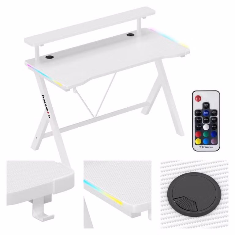 HUZARO Tavolo da gioco Hero 1.9 RGB Bianco