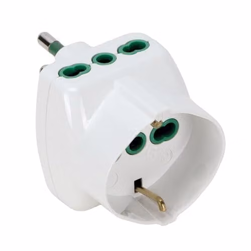 Adattatore Triplo 16A+T Sk Bianco        82240 Fme