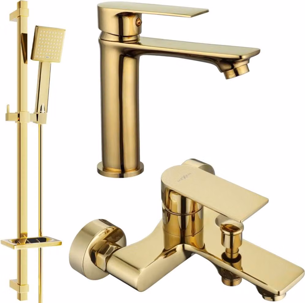 Mexen Royo DQ45 set da bagno, dorato - 72203DQ45-50
