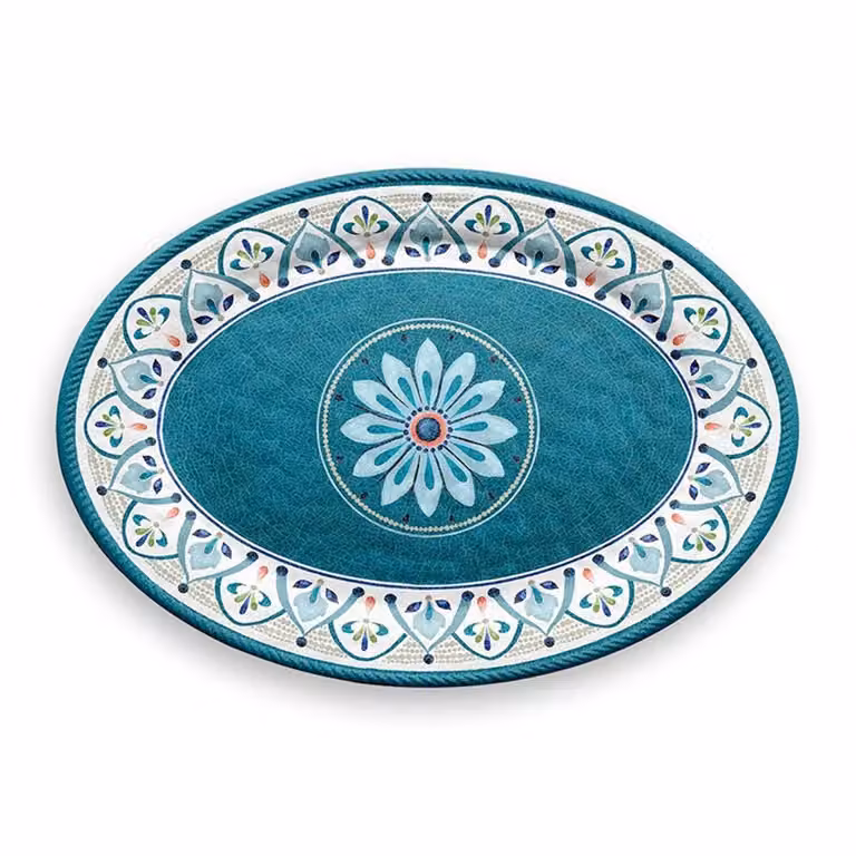Vassoio ovale grande in melamina, Linea Rabat, dim. 51x35,6cm