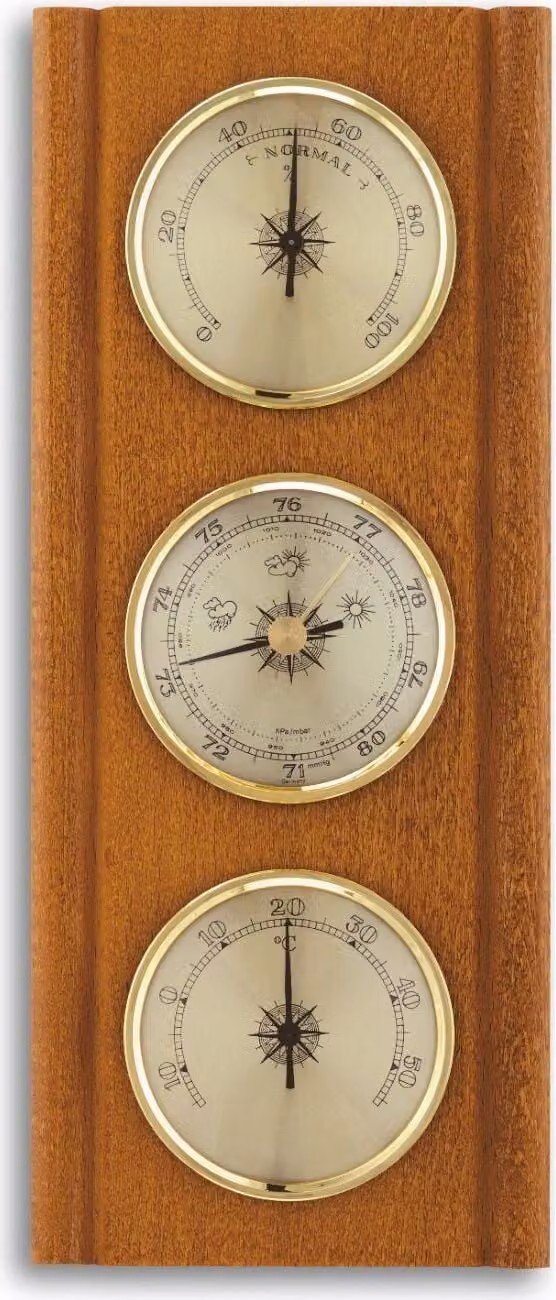 TFA - Stazione meteorologica analogica in legno massiccio 20.1002 - rovere noce mogano faggio