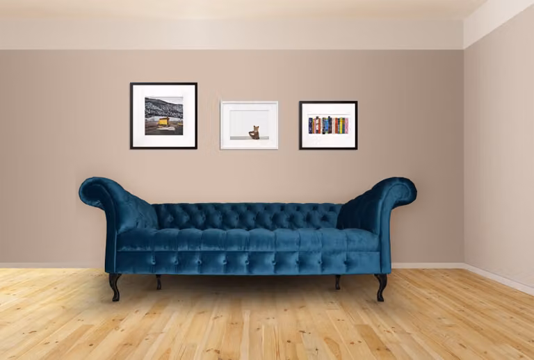 Chesterfield Sofa Polster Designer Couchen Sofas Garnitur Textil Stoff Textil 18