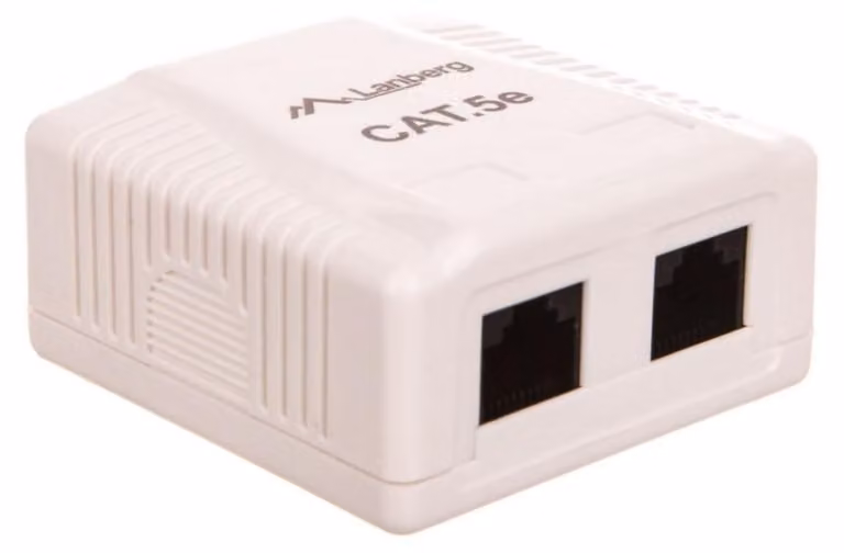 Lanberg OU5-0002-W Presa di corrente RJ-45 bianca (OU5-0002-W)