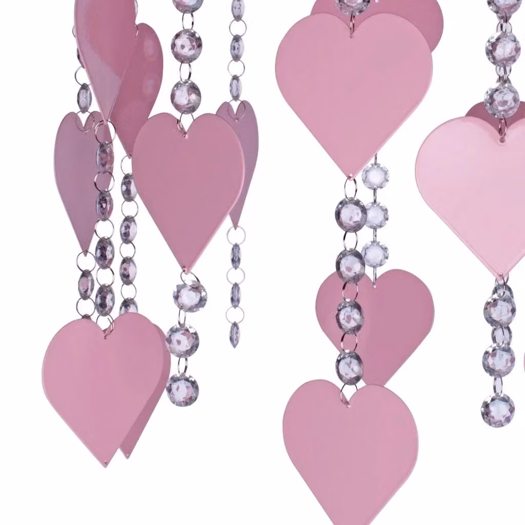 Plafoniera Milagro CORAZON MLP1149 rosa cristallo dimmabile con 3xE27 – 2