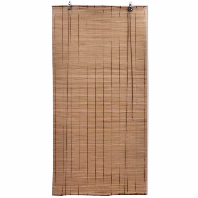 Tende a Rullo in Bambù 2pz 80x160cm Marroni