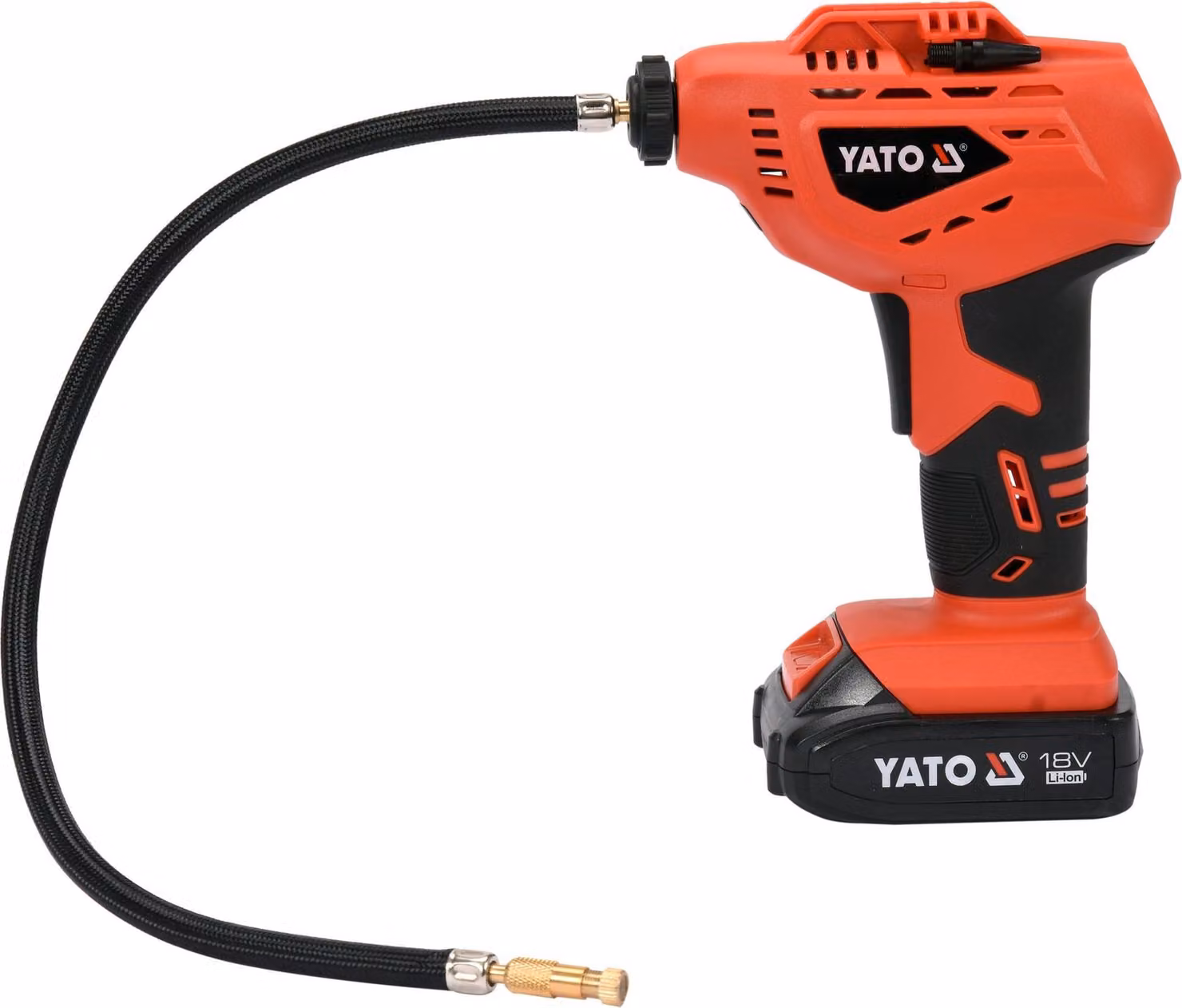 Pompa ad aria a batteria da 18 V, 2,0 Ah con manometro e accessori