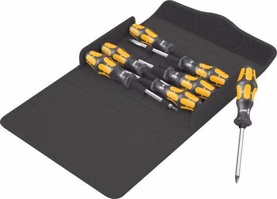 Set di chiavi a brugola Wera Kraftform 900/7 giallo, 7 pezzi