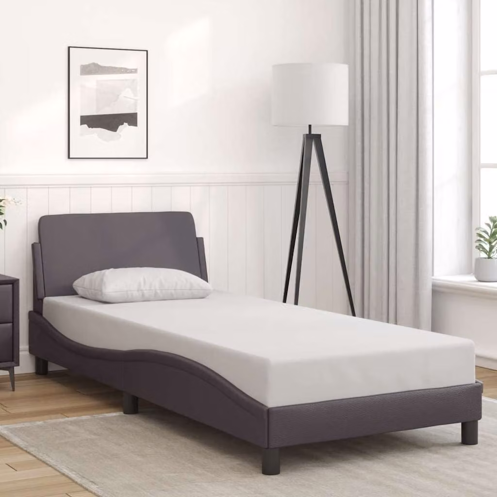 vidaXL Giroletto Dover in Similpelle Crema, L 90 x P 200 cm