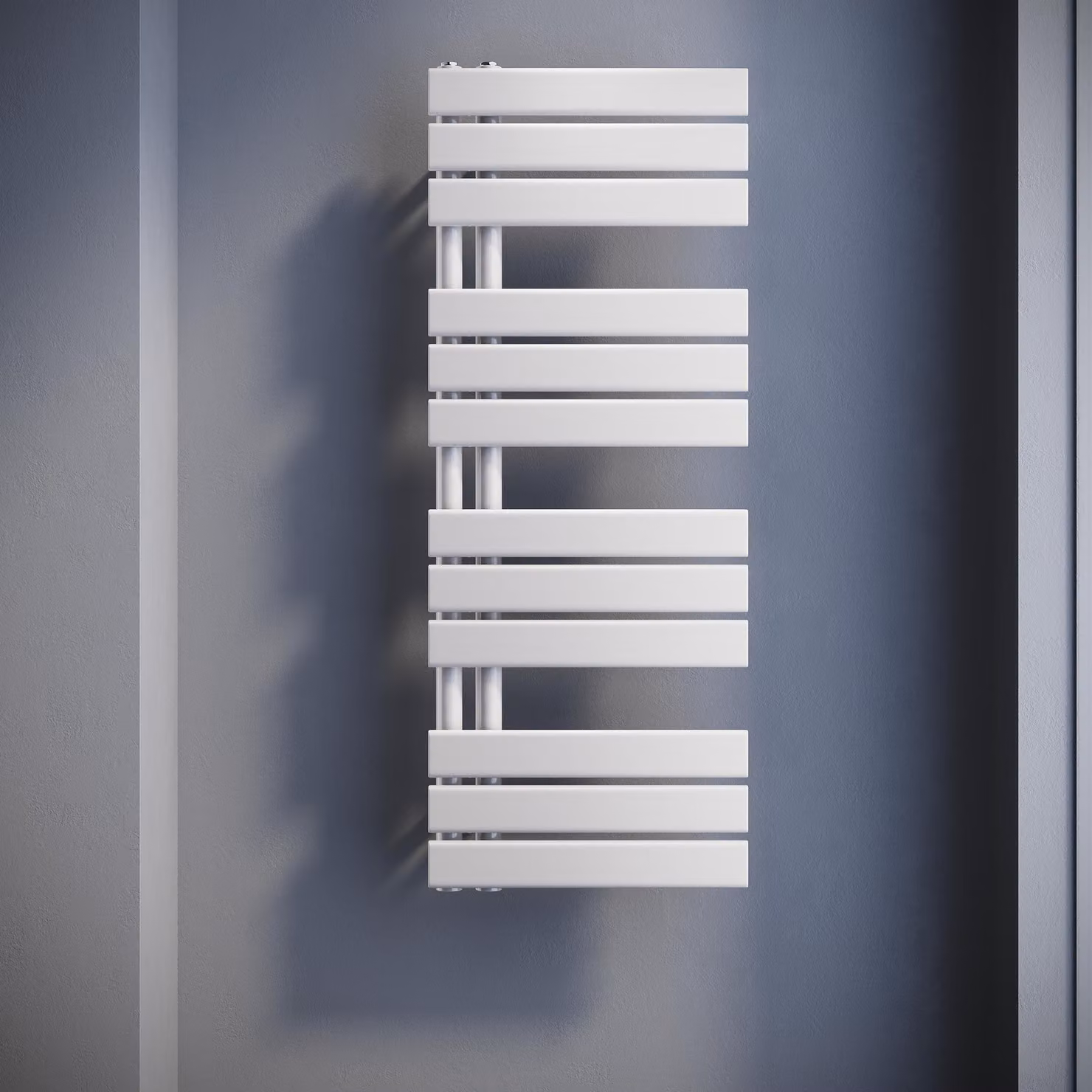 SONNI: Radiatore verticali, pannelli radianti, a singolo strato, colore bianco, dimensioni 1038x400 mm. Riscaldamento a acqua o elettrico, senza resistenza