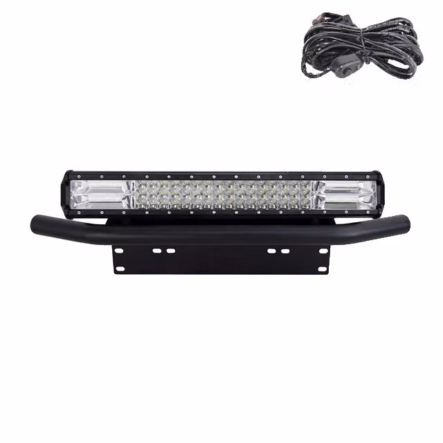 Portatarga, striscia luminosa a LED, fari off-road, supporto da 20" e cavo