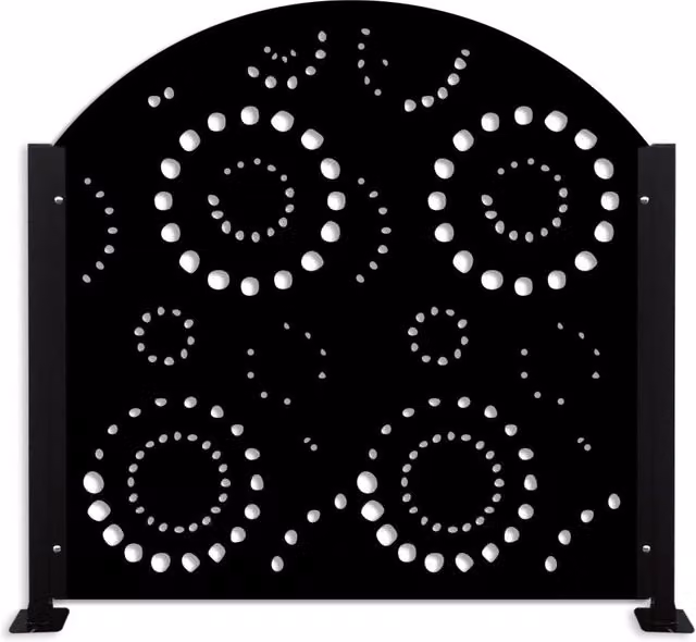 Signorbit Ringhiera rettangolare in PVC e metallo opaco disponibile in bianco o nero