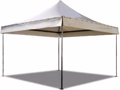 Pagoda Top Eventi Store Bianco in Acciaio Zincato 4 x 4 m