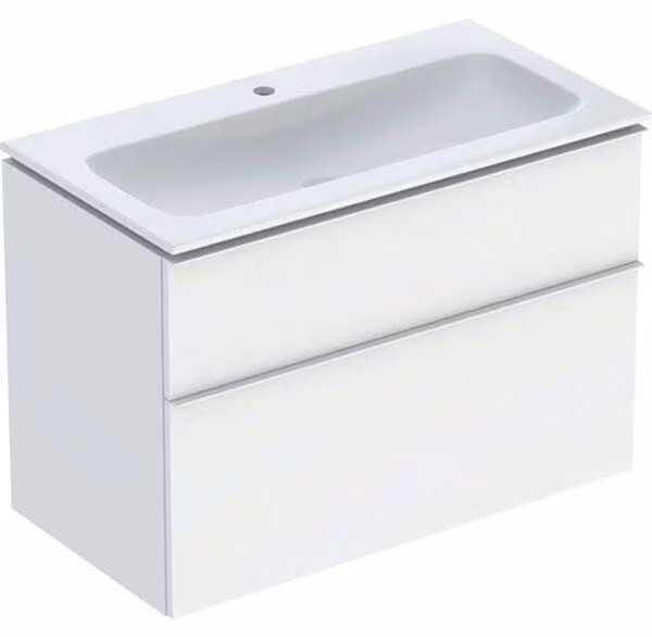 Geberit iCon Set lavabo pour meubles avec meuble sous-lavabo, 2 tiroirs, 90x63x48 cm, 502337, 502.333.01.3, 502.333.01.3