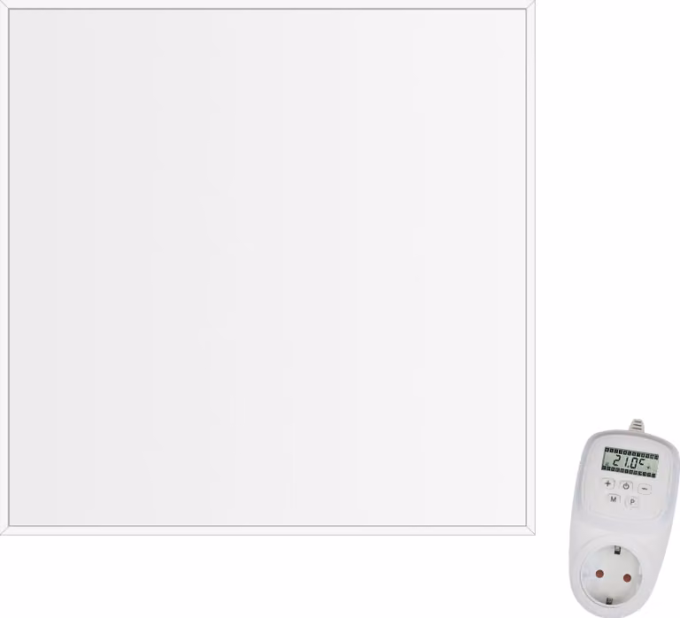 CF360 60x60cm Pannello Radiante Infrarosso Bianco 360W + Termostato TH12