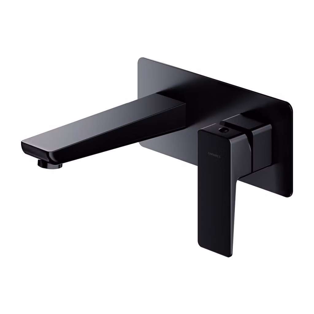 Omnires PARMA PM7415BL Miscelatore lavabo da incasso, nero opaco
