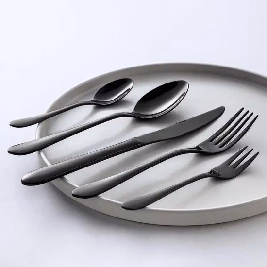 Luxe Set di Cucina Completo da 60 pezzi per 12 Persone - Incluso Coltellini, Forchette, Cucchiai e Altro