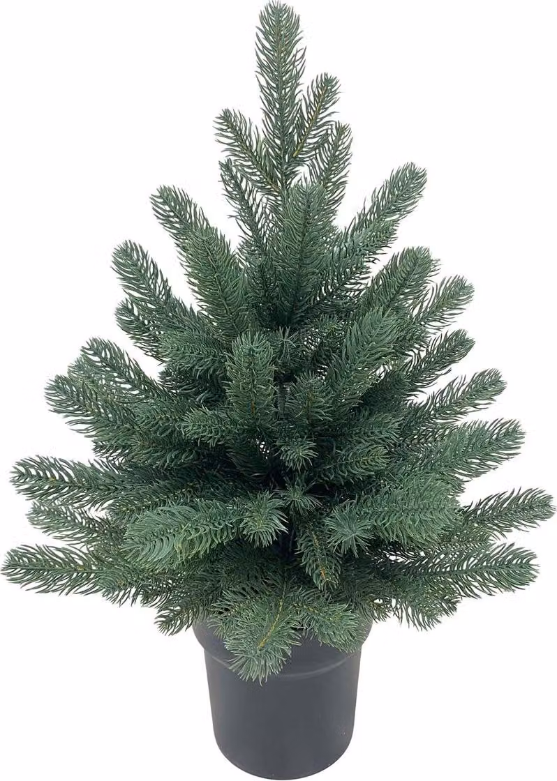 Albero MagicHome Natale Firian, 3D, abete in vaso, 60 cm