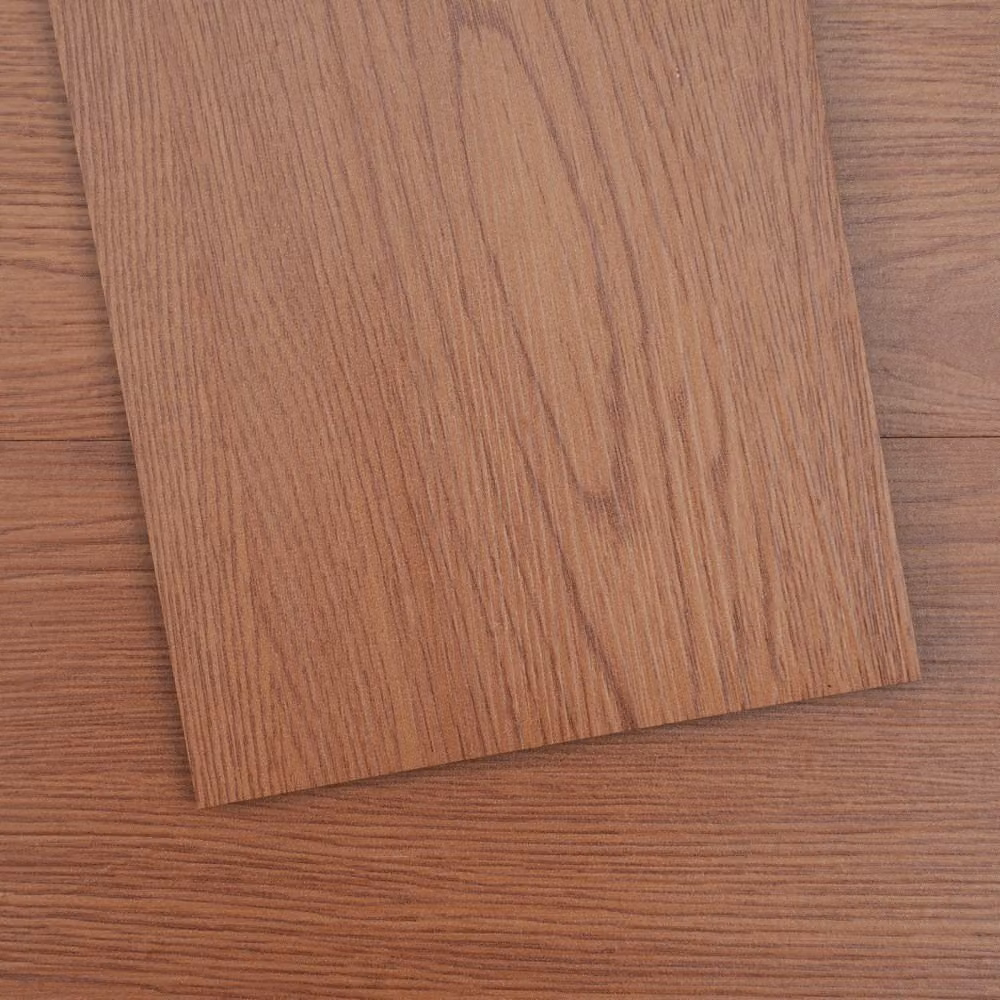 Pavimento vinilico autoadesivo - 91,4 x 15,2 cm - 36 pezzi - 2,5 mm di spessore - Si attacca e si stacca - Venature del legno marrone intenso - Pavimento fai da te per cucina, sala da pranzo, camera da letto e bagno