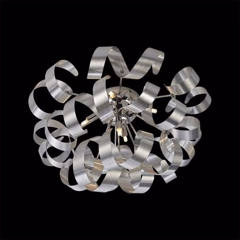 Plafoniera RIBBON 5xG9/33W, argento, L: 60 L: 30 H: 60 cm, attacco G9