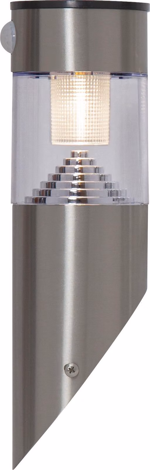 Applique solare a LED "Marbella", acciaio inox, rilevatore di movimento