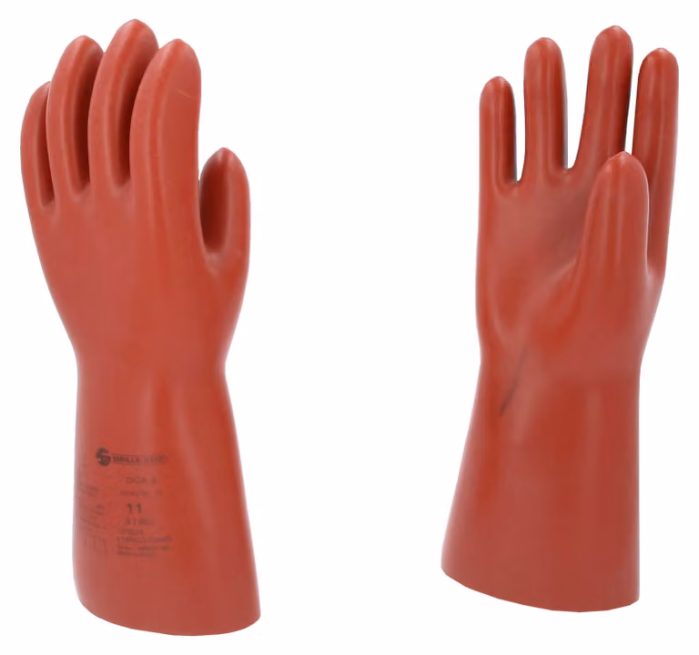 Guanto di protezione per elettricisti con protezione meccanica e termica, taglia 11, classe 3, rosso