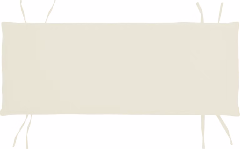 Cuscino per panchina da giardino, dimensioni 40 x 90 x 5 cm, per la panchina Ferrara TB-1062 - Colore crema