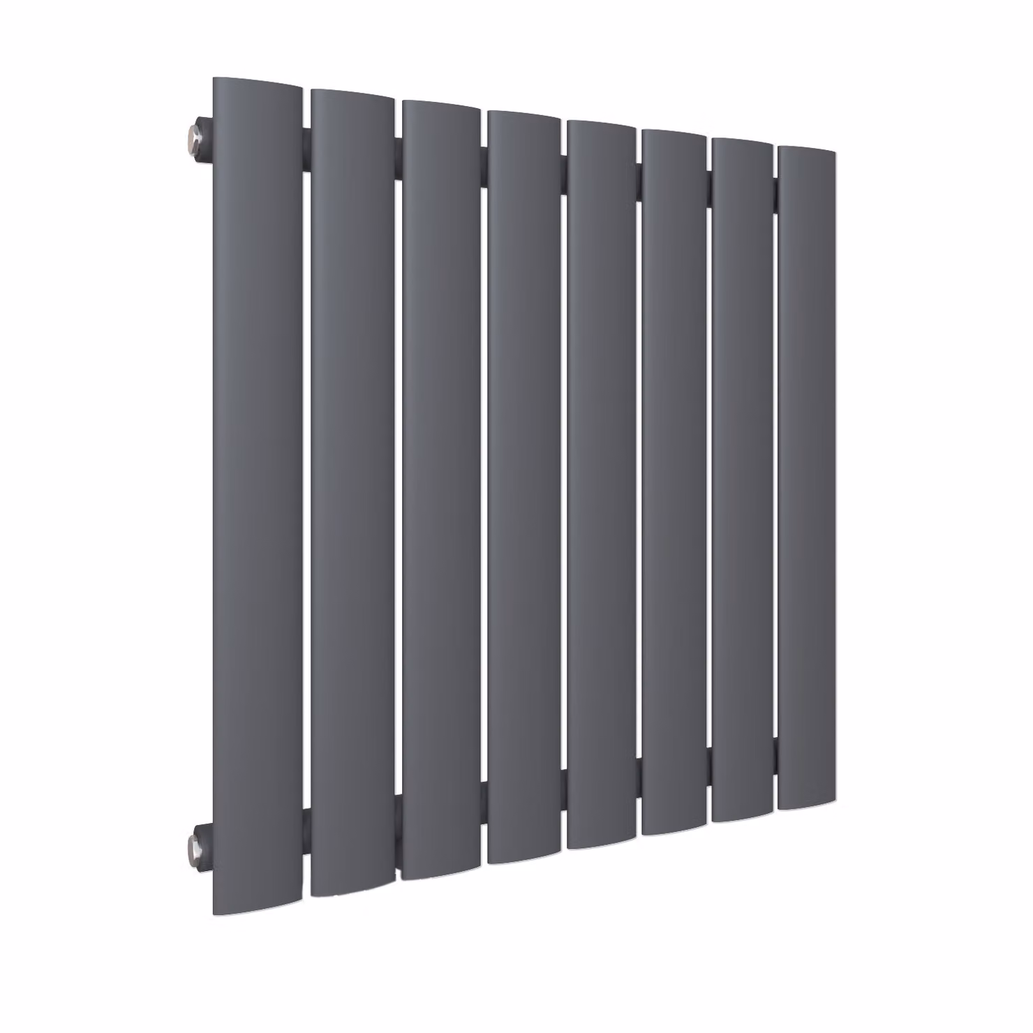 SONNI, radiatore a pannello singolo, collegamento laterale, 630x616 mm, colore antracite, senza resistenza elettrica