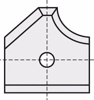 BRÜCK HW-WP 16 x 17,5 x 2 mm R=5 destra HC05 destra per sistema Homag/IMA/Torwegge | 40161715