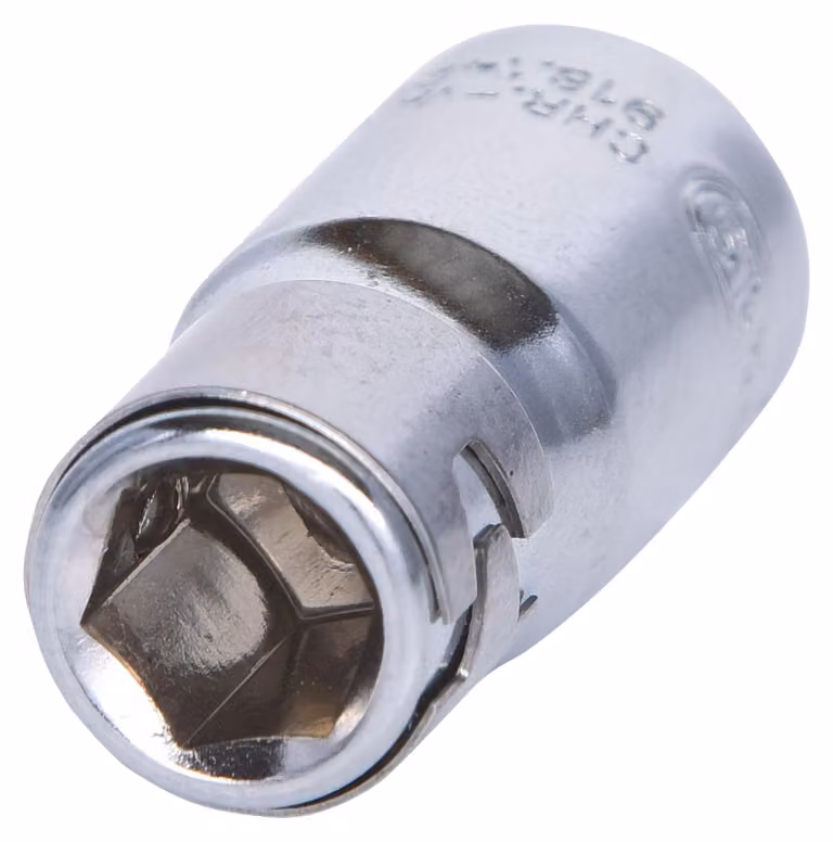 KS TOOLS 1/4" CHROMEplus adattatore per punte da 1/4" con anello di bloccaggio - 918.1422