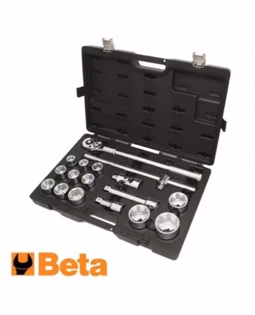 Set di 17 bussole Beta Art. 928E C17 colore argento con custodia in plastica – 2