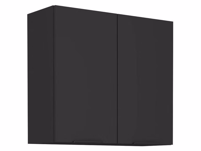 Mobile cucina superiore SAJU - larghezza 80 cm, nero