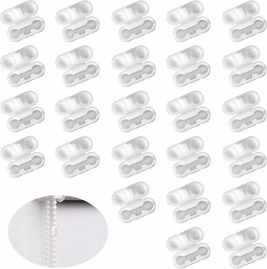 30 pezzi - Connettore per catena di tende - Connettore in plastica per catena - Catena per tende, catena per tende a rullo - Per la riparazione di tende a rullo, ricambi per tende a rullo