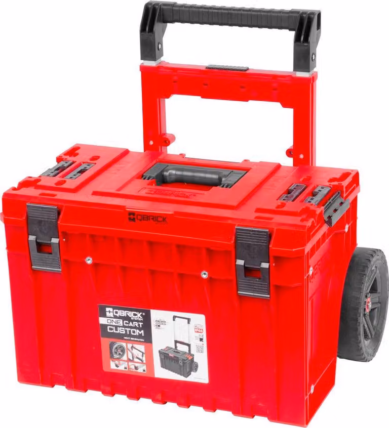 Box QBRICK System One RED Ultra HD Cart 2, per attrezzi, su ruote