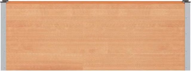 Fioriere | Cassetta per fiori | Letto rialzato da giardino Marrone 200 x 30 x 72 cm