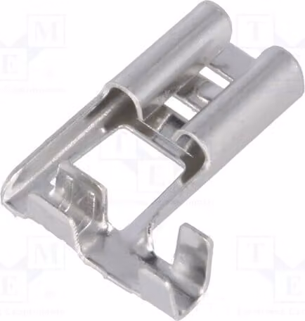 20 connettori: piatti, 0,8 mm, femmina, per cavi da 0,5÷1 mm², diametro 6,3 mm, adatti a cavi isolati ST-115/2