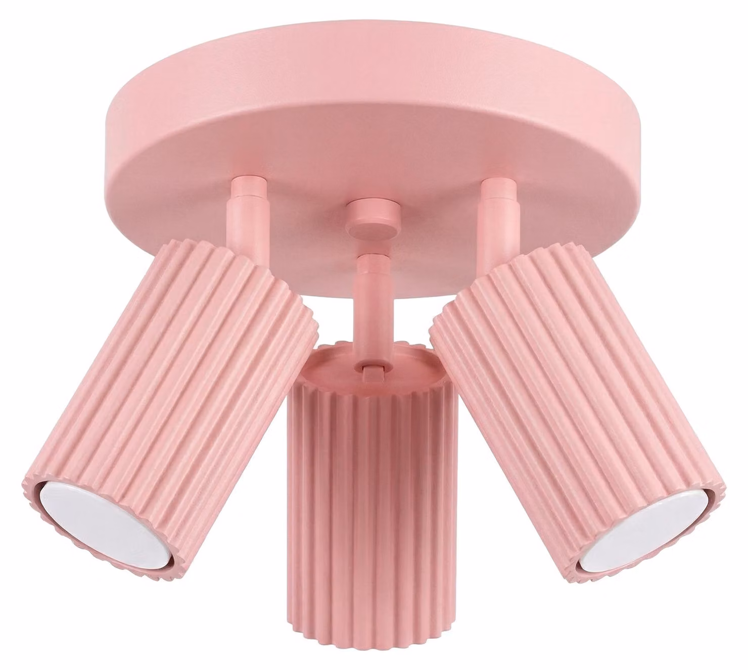 Plafoniera KARBON 3P rosa 3xGU10 10W in alluminio 18x19,5x19,5 cm Sollux Lighting