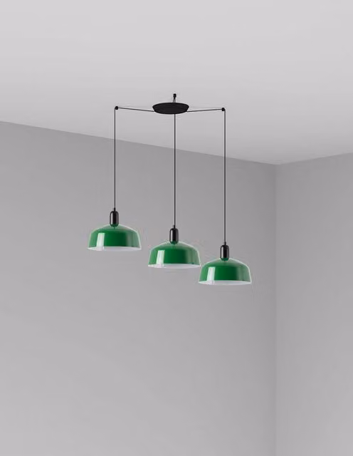 TATAWIN M metallo 3L Lampada sospensione verde