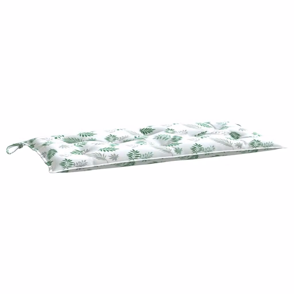 Cuscino per Panca a Foglie 100x50x7 cm in Tessuto Oxford