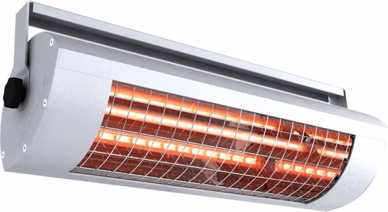 Riscaldatore radiante a infrarossi Solamagic 1400 Watt Eco+ (titanio-argento)