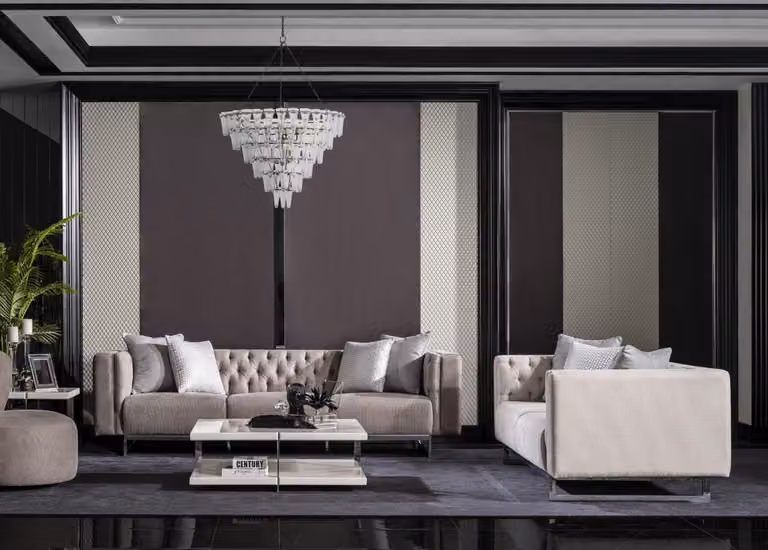 Sofagarnitur 4 3 Sitzer Set Design Sofa Polster Couchen Couch Modern
